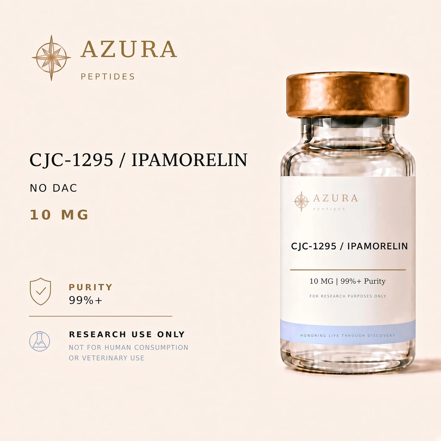 CJC-1295 (no DAC) + Ipamorelin research vial