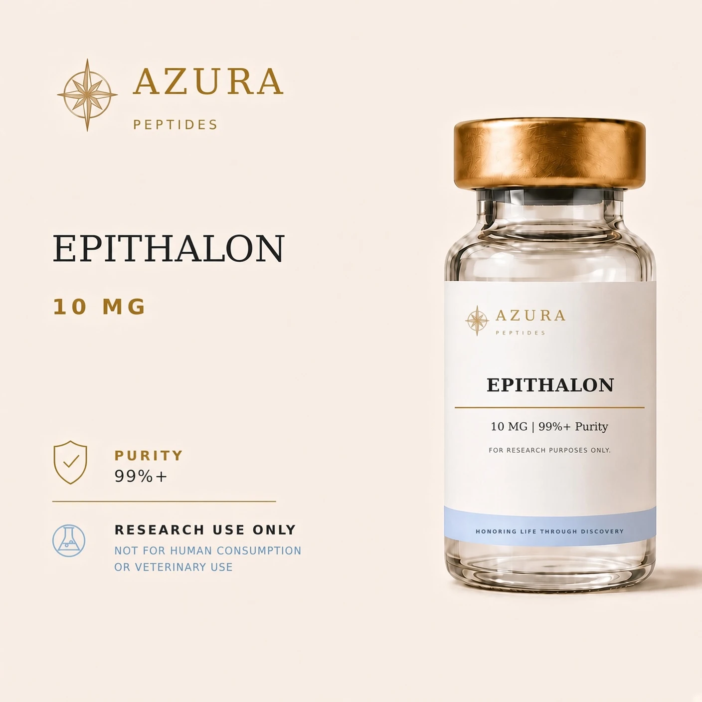 Epithalon — Lyophilized powder research vial
