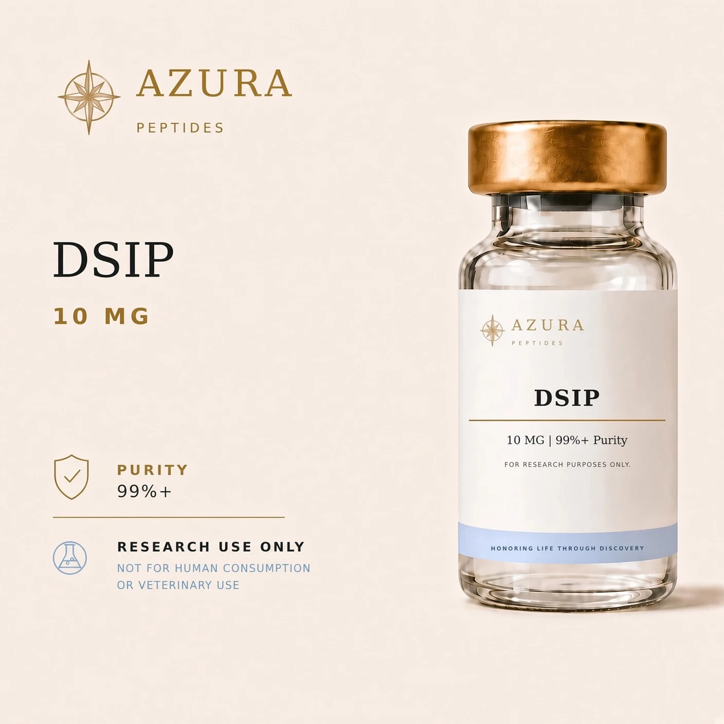DSIP — Lyophilized powder research vial